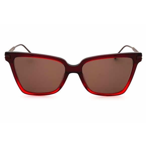 Salvatore Ferragamo SF2036S Sunglasses Gradient Transparent Dark Red Acetate